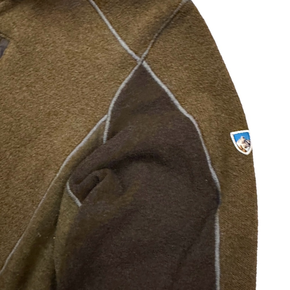KUHL Men's Olive Charcoal Interceptr Quarter Zip Size M - Picture 5 of 9
